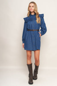 BLUEBIRD COWGIRL DENIM MINI DRESS