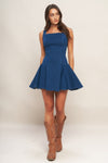 RODEO BREEZE DENIM MINI DRESS