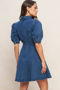WESTWOOD CHARM DENIM MINI DRESS