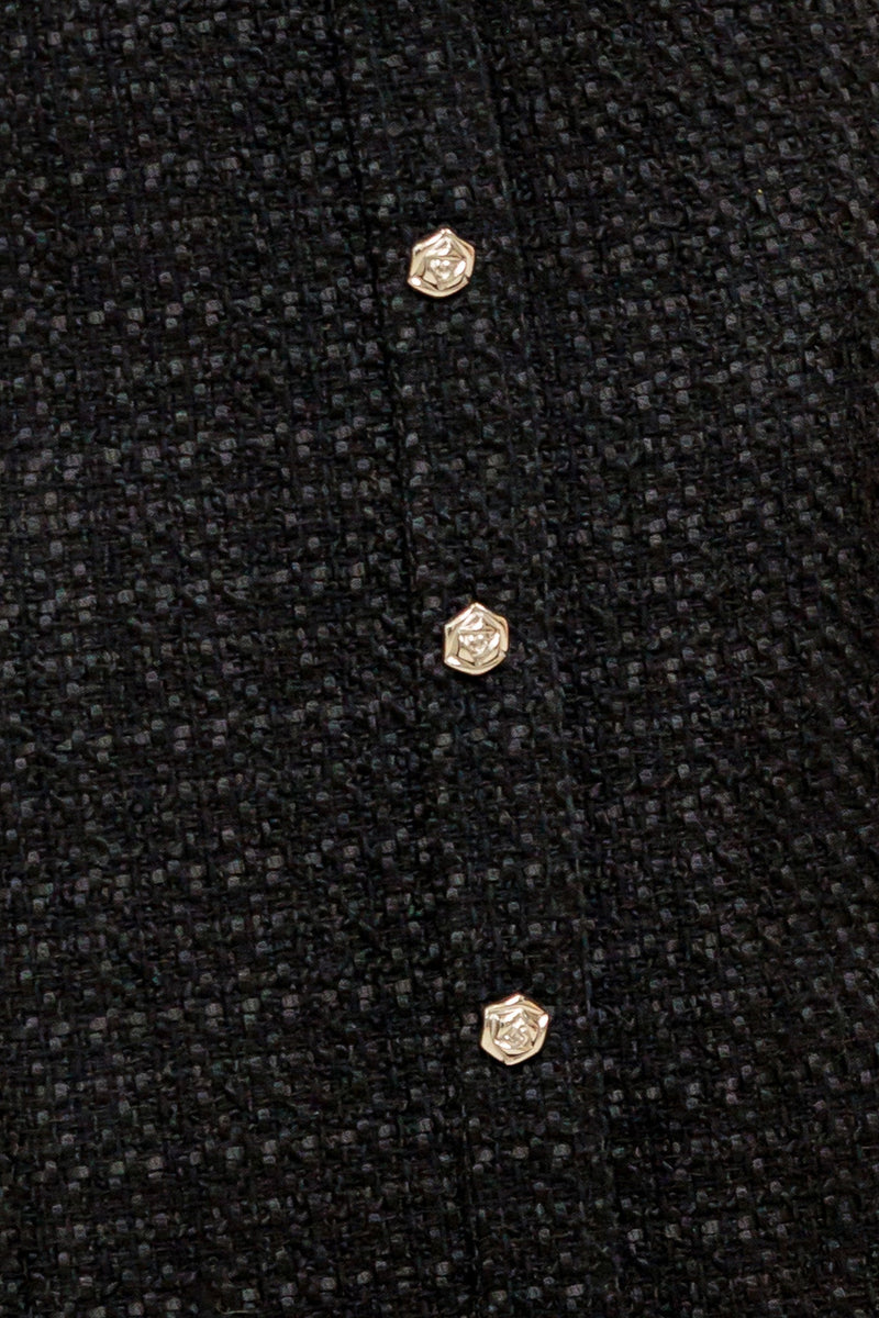 TWEED NOUVELLE WOVEN MIDI DRESS