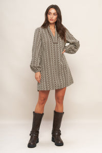 DESERT DUST WOVEN MINI DRESS