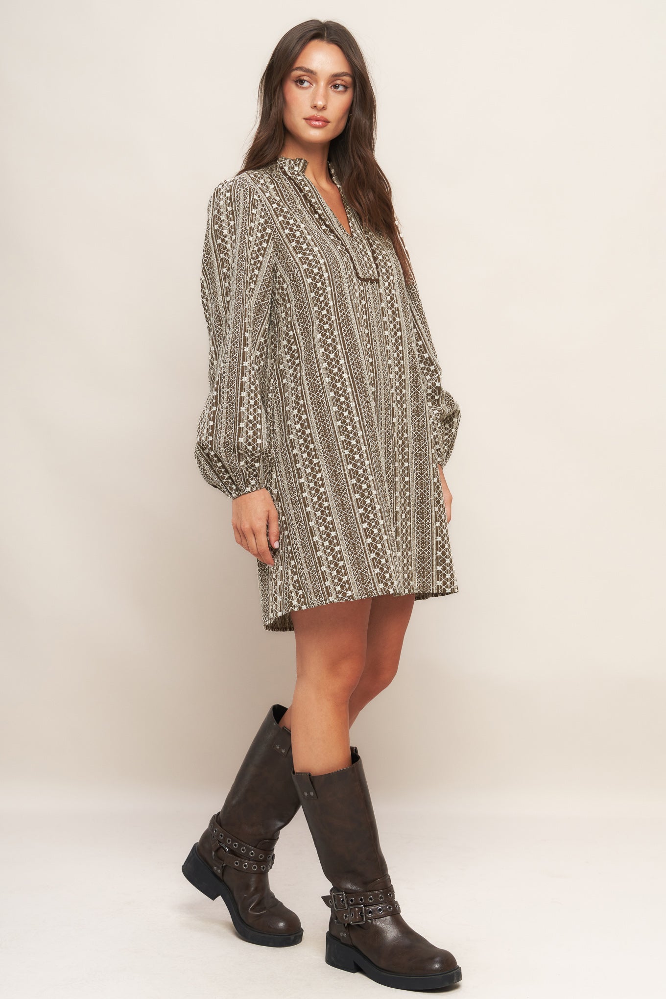 DESERT DUST WOVEN MINI DRESS