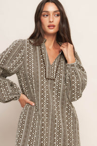 DESERT DUST WOVEN MINI DRESS