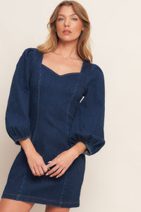 TIMELESS DENIM MINI DRESS
