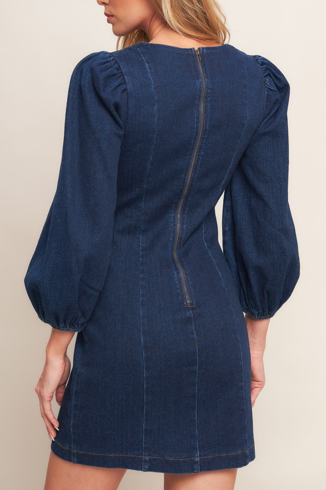 TIMELESS DENIM MINI DRESS