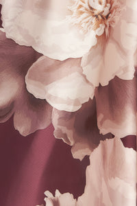 LUXE PEONY WOVEN MAXI DRESS