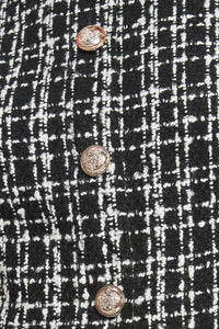 MODERN ICON TWEED WOVEN MINI DRESS