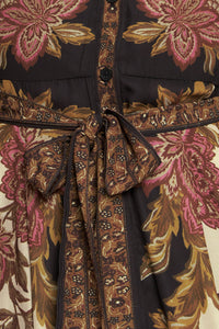 EARTHEN ROSE WOVEN MAXI DRESS