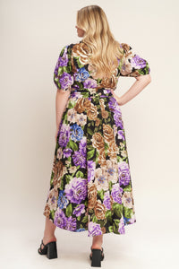 VIVID HERITAGE WOVEN MIDI DRESS