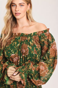 TERRACOTTA TRAIL WOVEN MIDI DRESS