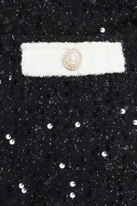 MIDNIGHT GLAM SEQUIN MINI DRESS