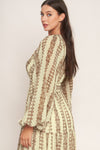 TRIBAL WHISPER WOVEN MIDI DRESS