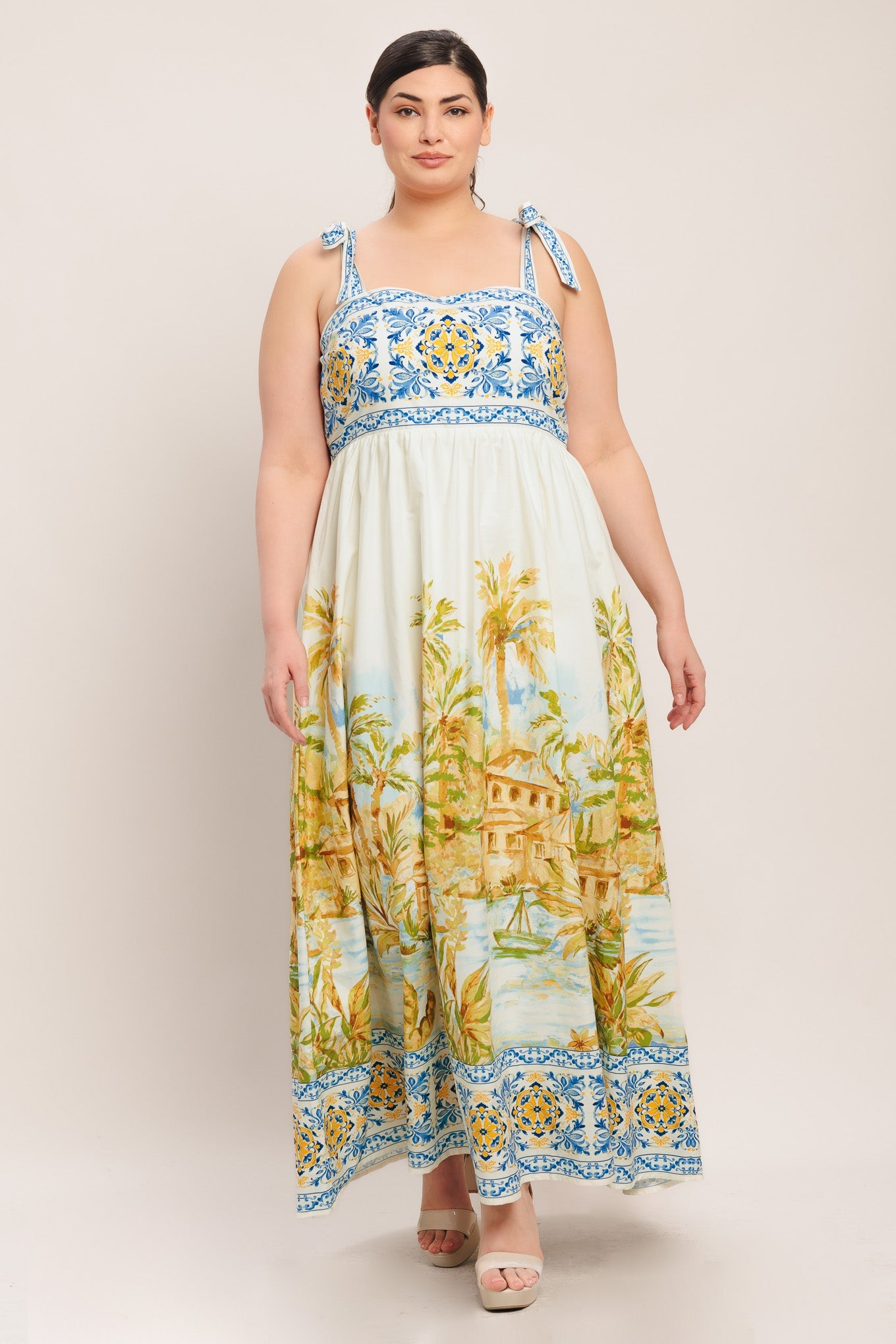 POSTCARD PERFECT WOVEN MAXI DRESS
