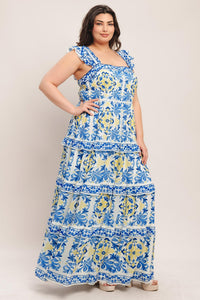 SALTY AIR SWEETHEART WOVEN MAXI DRESS