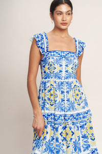 SALTY AIR SWEETHEART WOVEN MAXI DRESS