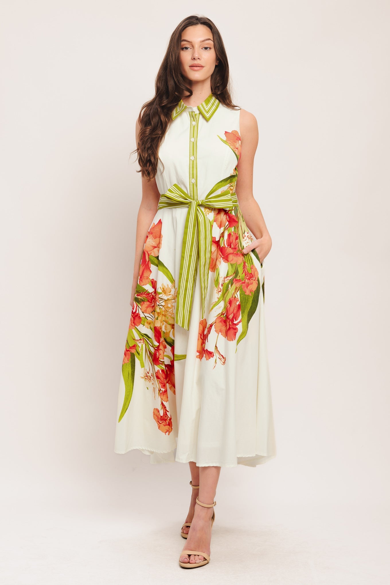 SPRING HEIRLOOM WOVEN MIDI DRESS