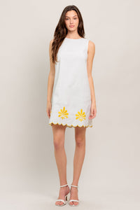 SWEET AS SUNSHINE WOVEN MINI DRESS