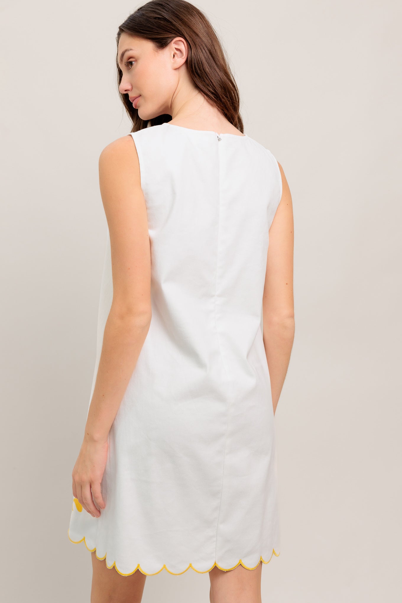 SWEET AS SUNSHINE WOVEN MINI DRESS