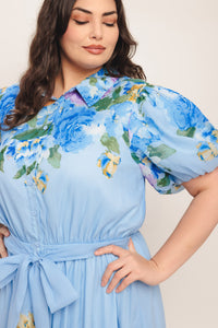 SPRINGTIME SWEETHEART WOVEN MIDI DRESS