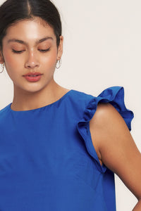 SEASIDE SWEETHEART COLOR BLOCKED MINI DRESS