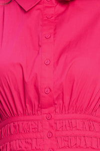 SUGAR CLOUD WOVEN MIDI DRESS