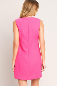 SWEET CITY CHARM WOVEN SHIFT DRESS