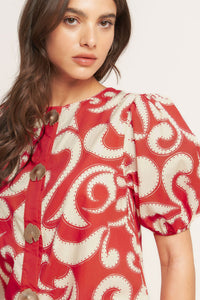 STRAIGHT & STRONG WOVEN MINI DRESS