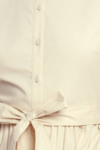 FEELS LIKE A COMPLIMENT WOVEN MIDI DRESS