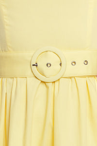 SUNSHINE SERENADE WOVEN MIDI DRESS