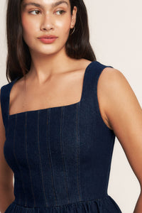 LOVE AT FIRST WEAR DENIM MINI DRESS