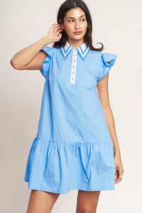 SWEET DAYS WOVEN MINI DRESS