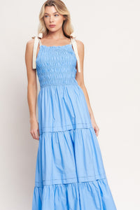 SWEET SERENITY TIERED WOVEN MAXI DRESS