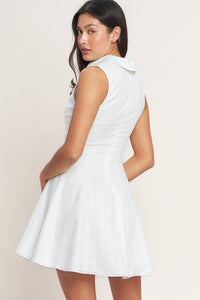 MADE TO IMPRESS WOVEN MINI DRESS