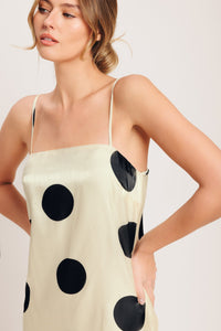 AVANT DOT WOVEN MIDI DRESS