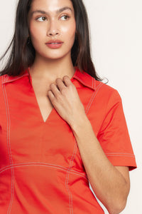 BOLD AND BEAUTIFUL WOVEN MINI DRESS