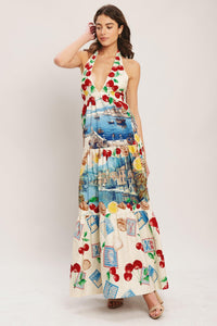 ITALIAN RIVIERA DREAM WOVEN MAXI DRESS