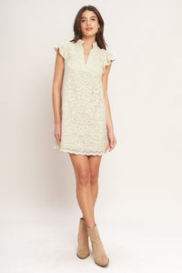 EFFORTLESSLY ROMANTIC WOVEN MINI DRESS