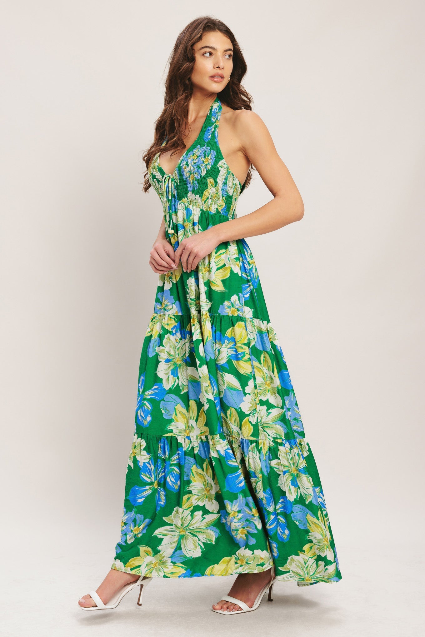 PALM SHORE BLOOM WOVEN MAXI DRESS