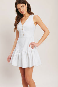 SKY GARDEN WOVEN MINI DRESS