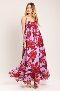 LOVE BLOSSOM WOVEN ANKLE DRESS