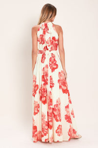 BLOOMING LOVE WOVEN MAXI DRESS