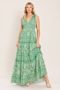 VERONA GARDEN WOVEN MAXI DRESS