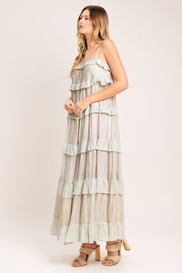 DUNE SERENA WOVEN MIDI DRESS