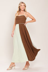 SIENNA FORM WOVEN MIDI DRESS