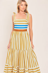 SUNNY CABANA WOVEN MAXI DRESS