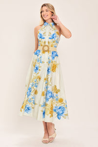 SUNNY DAYDREAM WOVEN MIDI DRESS