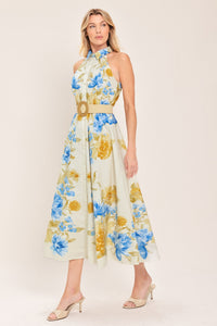 SUNNY DAYDREAM WOVEN MIDI DRESS