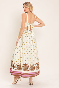 COCONUT GROVE WOVEN MIDI DRESS