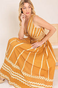MARIGOLD DREAM WOVEN MIDI DRESS