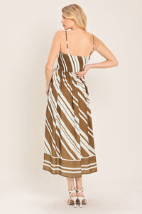 SAHARA WAVES WOVEN MIDI DRESS
